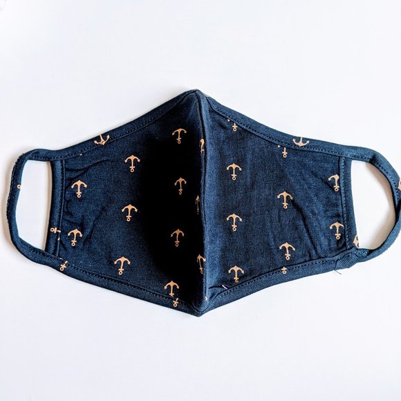 Set 5 Antibacterial Cotton Masks, Anchor design - Picture 3 of 6